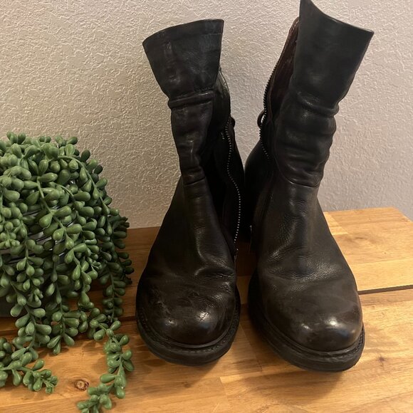 AS 98 Black Boots Size 39 - Picture 2 of 10